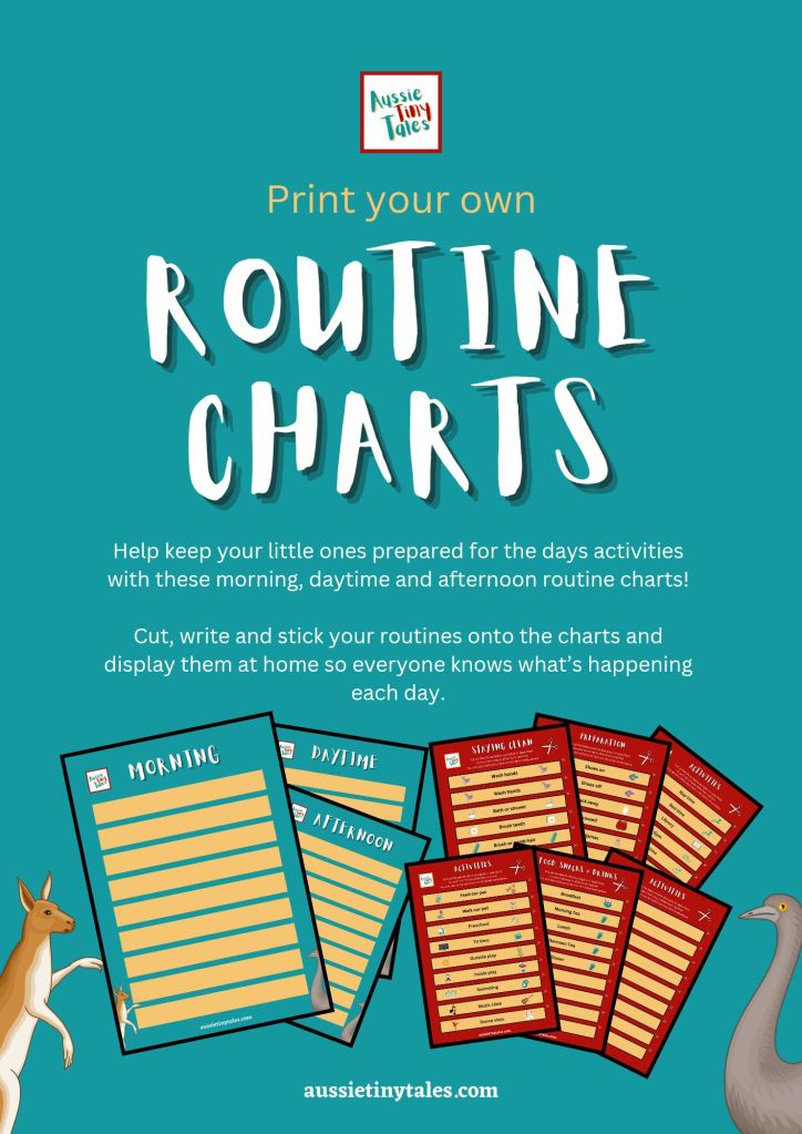 Aussie Tiny Tales free routine chart download